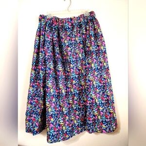 Floral Blue Skirt